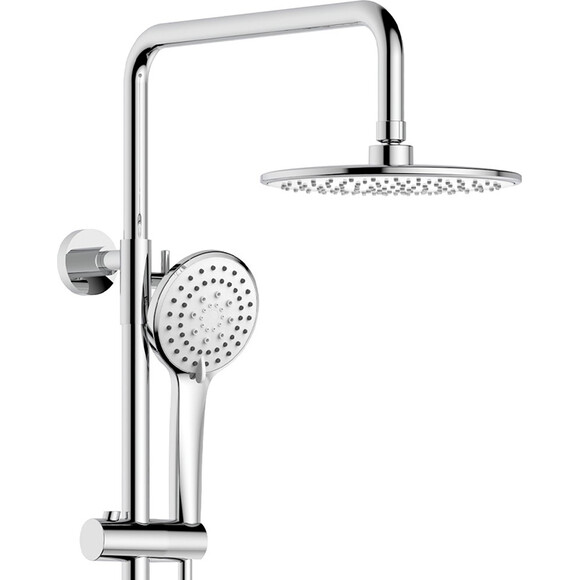 Душева система Dusel Lacio Chrome 231155000 (хром, з виливом), Колір виробника: хром, фото , изображение 5