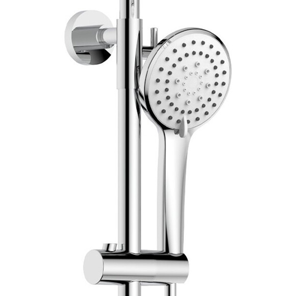 Душева система Dusel Lacio Chrome 231155000 (хром, з виливом), Колір виробника: хром, фото , изображение 4