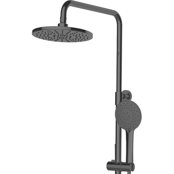 Душева система Dusel Milton Black 233440000 (чорна матова, з виливом), Колір виробника: чорний матовий, фото , изображение 4