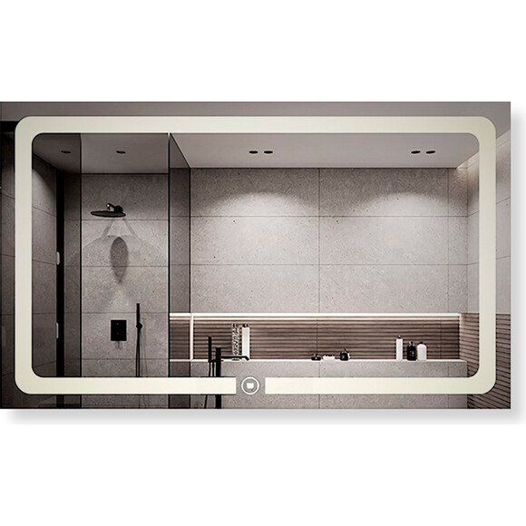 Зеркало для ванной комнаты Dusel DE-M3001 600629 (80x65 см, с LED-подсветкой и антизапотеванием), Доступные размеры: 80 x 65, фото 
