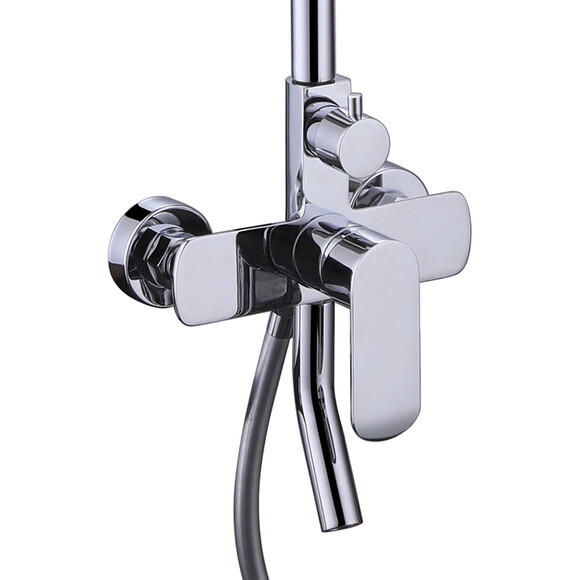 Душева система Dusel Dallas Chrome (273307000, хром, з виливом), Колір виробника: хром, фото , изображение 2