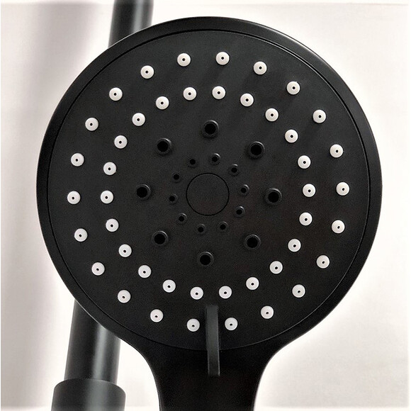 Душева система Dusel Lacio Black Matt 231355000 (чорна матова, з виливом), Колір виробника: чорний матовий, фото , изображение 8