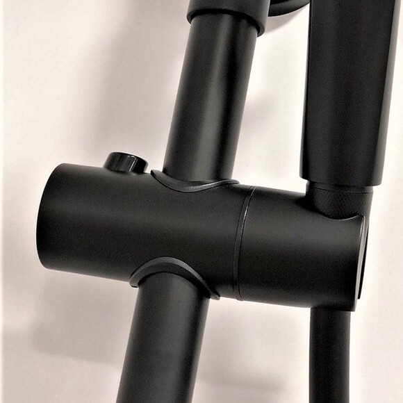Душева система Dusel Lacio Black Matt 231355000 (чорна матова, з виливом), Колір виробника: чорний матовий, фото , изображение 5
