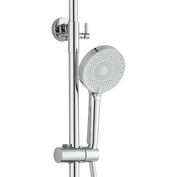 Душева система Dusel Dallas Chrome (273307000, хром, з виливом), Колір виробника: хром, фото , изображение 3