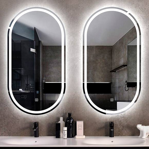 Зеркало для ванной комнаты Dusel DE-M4031D 640311 (60x120 см, с LED-подсветкой и антизапотеванием), фото 5