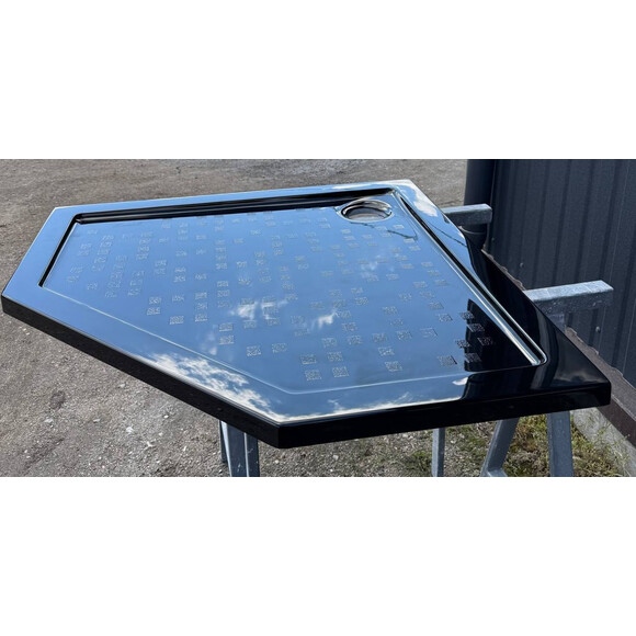Душовий піддон Snail Белла Black Glossy 146A200 (80x80 см, чорний глянсовий), Доступні розміри: 80 x 80, Колір виробника: чорний глянець, фото , изображение 5