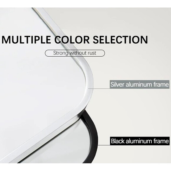 Зеркало для ванной комнаты Dusel DE-M0065D Silver 606511 (90x70 см, серебро, с LED-подсветкой и антизапотеванием), Доступные размеры: 90 x 70, Цвет производителя: серебро, фото 4