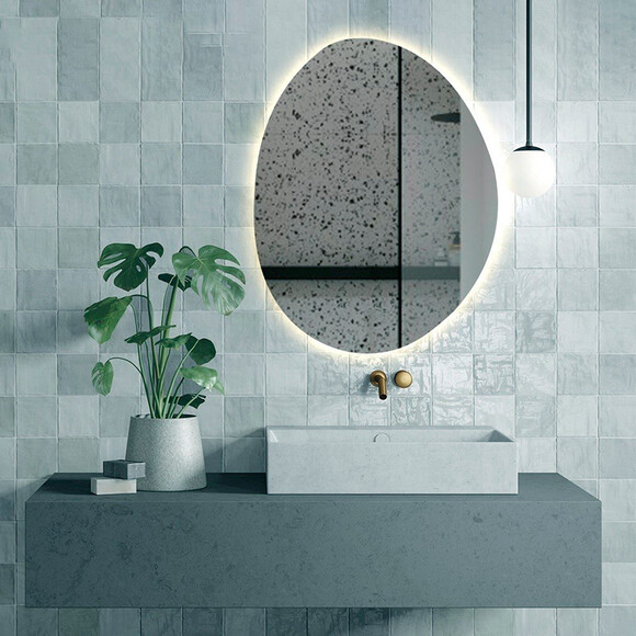 Зеркало для ванной комнаты Dusel DE-M1020 606524 (60x80 см, с LED-подсветкой, диммером, подогревом, часами и температурой), Доступные размеры: 60 x 80, фото 2