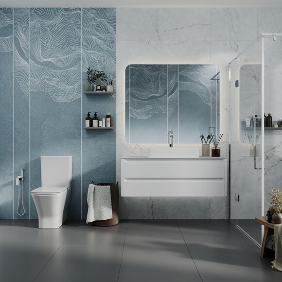Безобідковий унітаз-компакт Koller Pool Trend Smart Tornado 3.0 1886570199 (воронкоподібний, з сидінням), фото , изображение 2