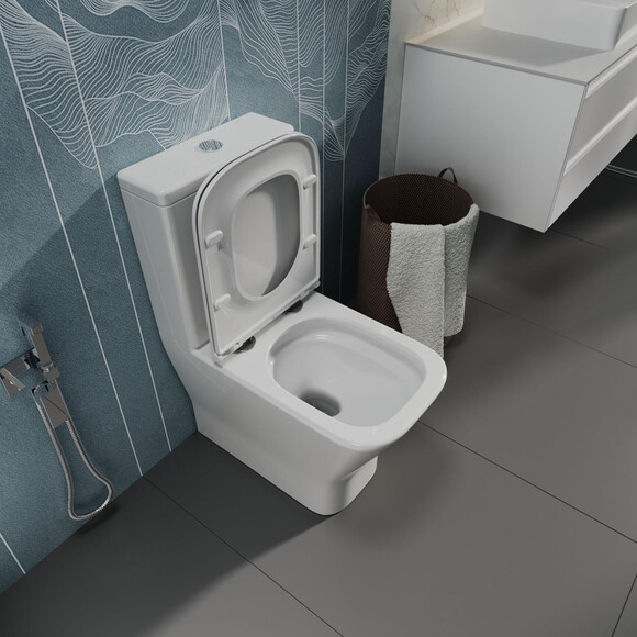 Безобідковий унітаз-компакт Koller Pool Trend Smart Tornado 3.0 1886570199 (воронкоподібний, з сидінням), фото , изображение 4