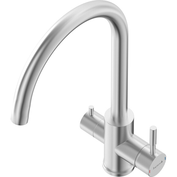 Змішувач для кухні Imprese Argo-S Stainless Steel f03409016FS (нержавійка, з підключенням питної води), фото , изображение 4