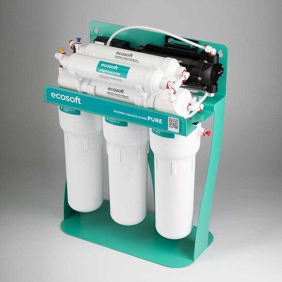 Фильтр обратного осмоса Ecosoft P'ure Aquacalcium Mint MO675PSMACECO (с помпой на станине), фото 4