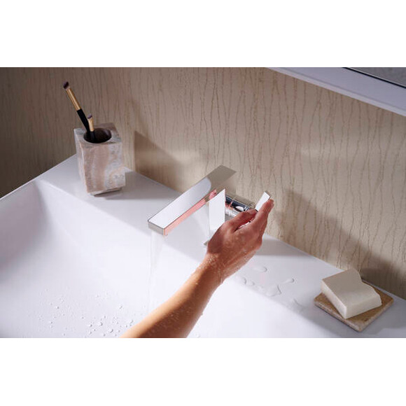 Змішувач для умивальника Hansgrohe Tecturis E CoolStart EcoSmart+ Chrome 73021000 (хром), Колір виробника: хром, фото , изображение 4