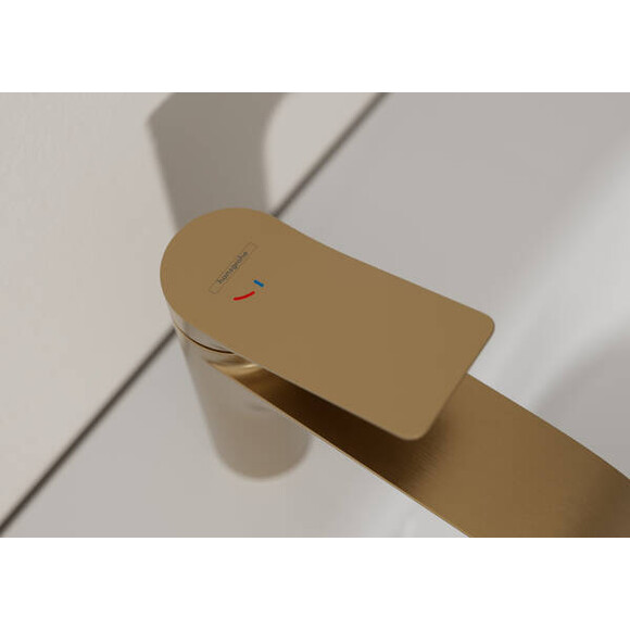 Змішувач для умивальника Hansgrohe Vivenis 250 CoolStart Brushed Bronze 75045140 (брашована бронза, з каскадним виливом, високий), Колір виробника: брашована бронза, фото , изображение 2