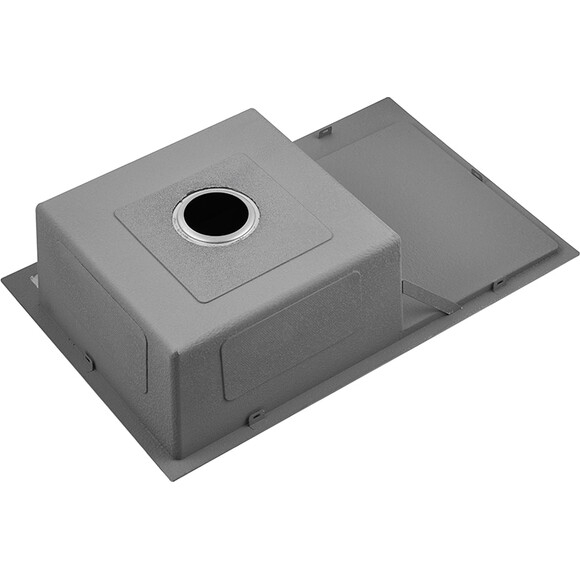 Мийка для кухні Dusel SS304 PVD Nano Grey DS50678-2RNG (78x49 см, права, сіра матова, 3.0/0.8 мм, з сифоном, дозатором та коландером), Доступні розміри: 78 x 49 R, Колір виробника: сірий матовий, Тип поверхні: PVD brash, фото , изображение 3