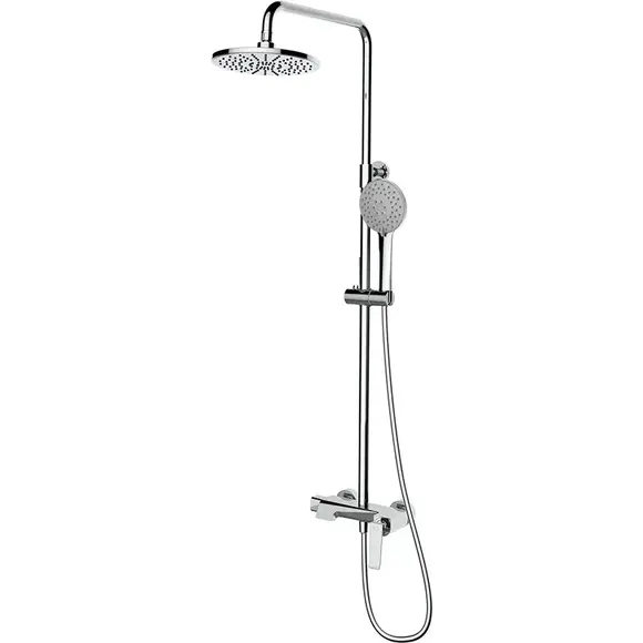 Душева система Dusel Milton Chrome 231440000 (хром, з виливом), Колір виробника: хром, фото 
