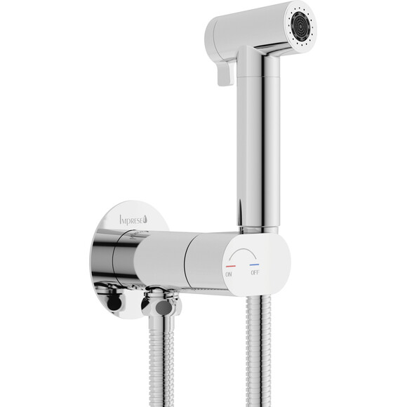 Гигиенический душ со смесителем Imprese Kucera Chrome f03703401AB (хром, скрытого монтажа), Цвет производителя: хром, фото 