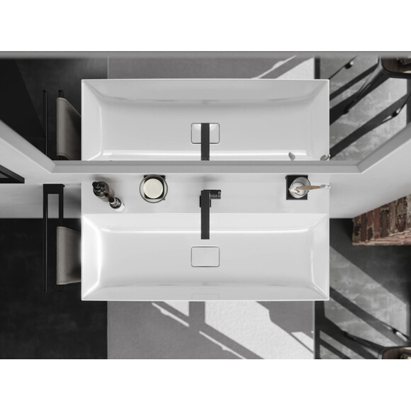 Змішувач для умивальника Hansgrohe Tecturis E CoolStart EcoSmart+ Black Matt 73021670 (чорний матовий), Колір виробника: чорний матовий, фото , изображение 7