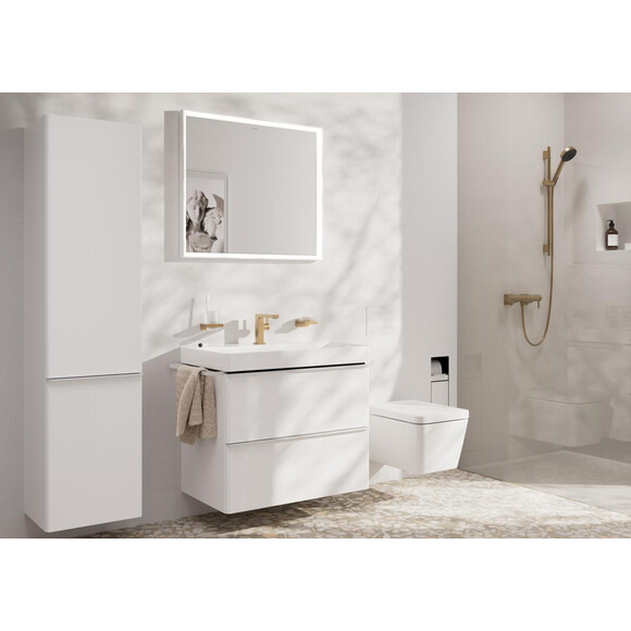 Змішувач для умивальника Hansgrohe Tecturis E CoolStart EcoSmart+ Brushed Bronze 73021140 (брошована бронза), Колір виробника: брашована бронза, фото , изображение 5