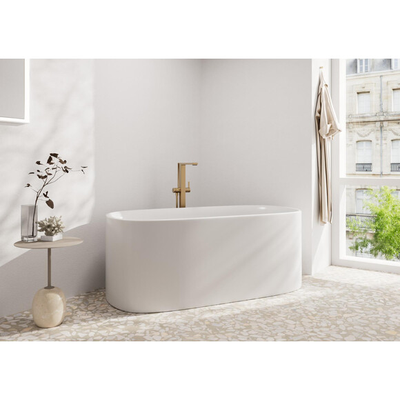 Змішувач для ванни Hansgrohe Tecturis E Brushed Bronze 73445140 (брашована бронза, підлоговий), Колір виробника: брашована бронза, фото , изображение 2