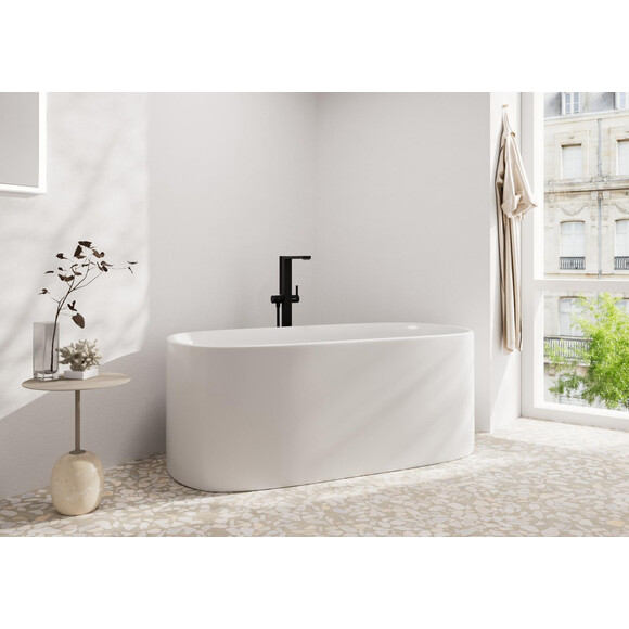 Змішувач для ванни Hansgrohe Tecturis E Black Matt 73445670 (чорний матовий, підлоговий), Колір виробника: чорний матовий, фото , изображение 2