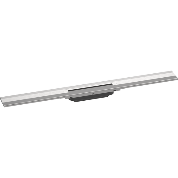 Верхня частина зливу для душового каналу Hansgrohe RainDrain Flex Brushed Stainless Steel 56051800 (80 см, нержавійка), Колір виробника: нержавіюча сталь, Доступні розміри: 80, фото 
