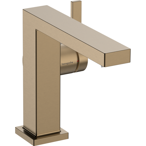 Змішувач для умивальника Hansgrohe Tecturis E CoolStart EcoSmart+ Brushed Bronze 73021140 (брошована бронза), Колір виробника: брашована бронза, фото 