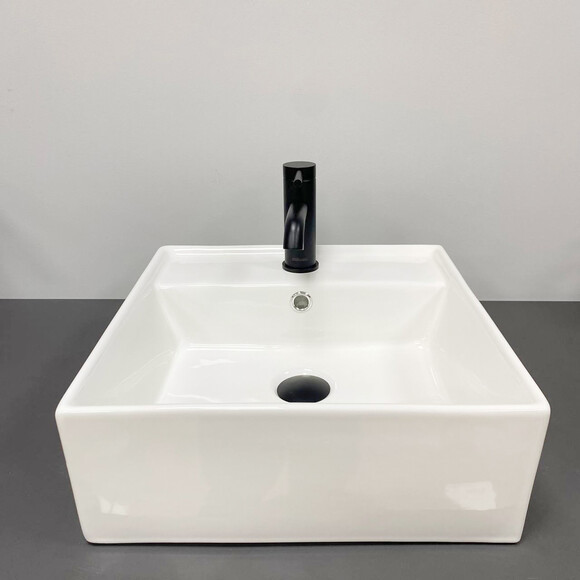 Умывальник VBI Teramo S White VBI-014700 (41x41 см), Доступные размеры: 41 x 41, Цвет производителя: белый глянец, фото 2