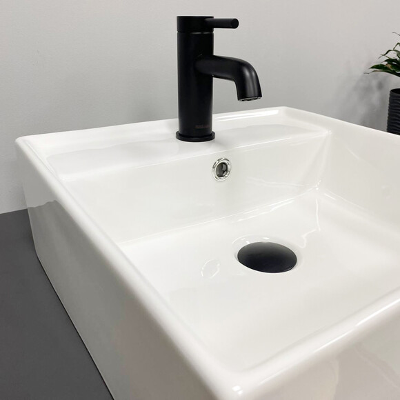 Умывальник VBI Teramo S White VBI-014700 (41x41 см), Доступные размеры: 41 x 41, Цвет производителя: белый глянец, фото 4