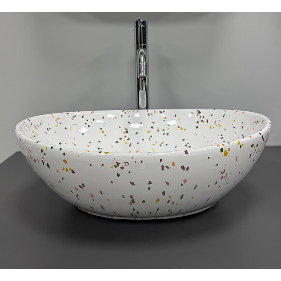 Раковина VBI Parma Mosaic Glossy VBI-011029 (41x34 см, мозаика глянцевая, чаша), Доступные размеры: 41 x 34, Цвет производителя: мозаика глянцевая, фото 4