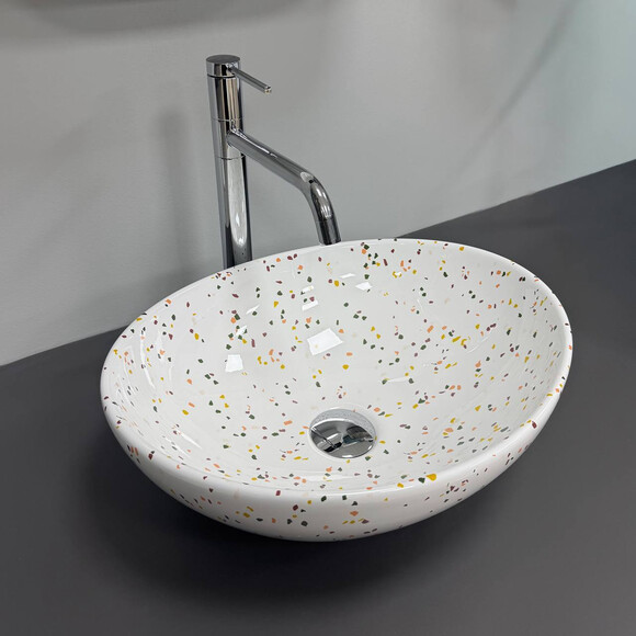 Раковина VBI Parma Mosaic Glossy VBI-011029 (41x34 см, мозаика глянцевая, чаша), Доступные размеры: 41 x 34, Цвет производителя: мозаика глянцевая, фото 2