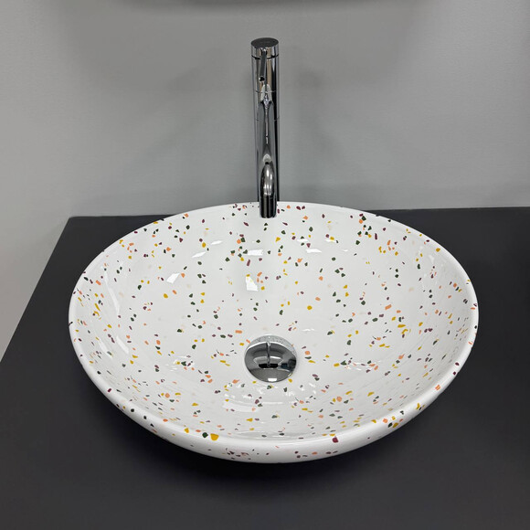 Раковина VBI Parma Mosaic Glossy VBI-011029 (41x34 см, мозаика глянцевая, чаша), Доступные размеры: 41 x 34, Цвет производителя: мозаика глянцевая, фото 3