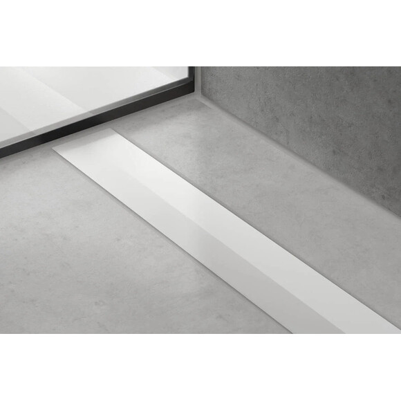 Верхня частина зливу для душового каналу Hansgrohe RainDrain Flex White Matt 56051700 (80 см, біла матова), Колір виробника: білий матовий, Доступні розміри: 80, фото , изображение 2