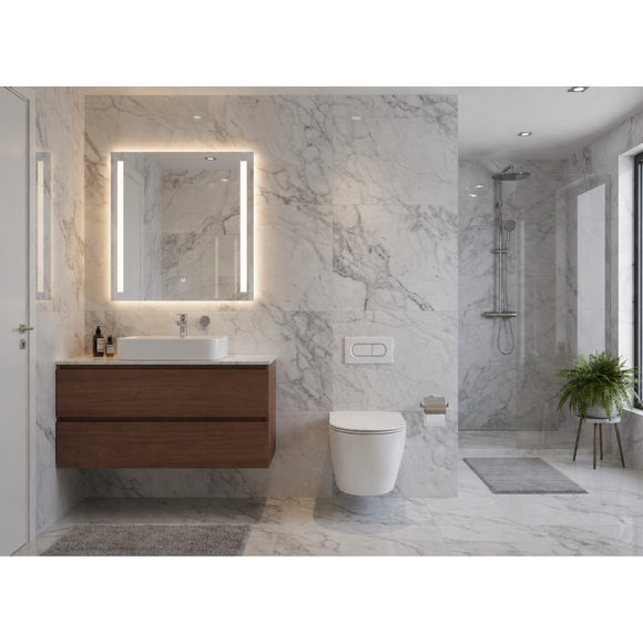 Безобідковий підвісний унітаз Domospa by Ravak Torrenta Orbis RimOff Tornado RKJ000017 (воронкоподібний, з сидінням), фото , изображение 2