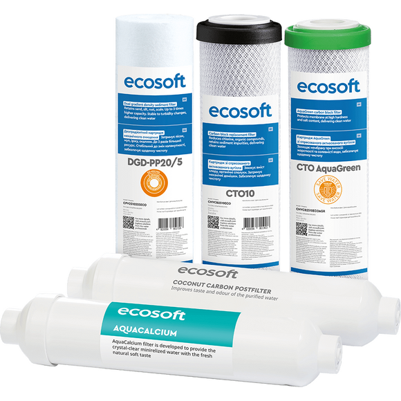 Комплект картриджей Ecosoft PURE AquaCalcium Mint CHV5PUREMAC, фото 2