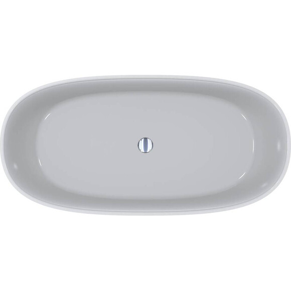 Мраморная ванна Miraggio Brave New Miramarble 0001515 (155x75 см, белая глянцевая, отдельностоящая), Цвет производителя: белый глянец, Технология производства: Miramarble, фото 3