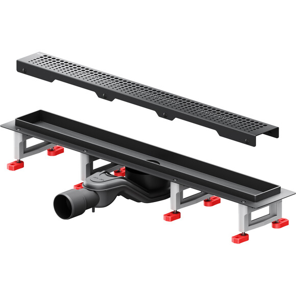 Душовий трап Am.Pm MasterFlow Cut Gradient W01SC-P11-060-01BM (60 см, чорний матовий), Колір виробника: чорний матовий, Доступні розміри: 60, фото 