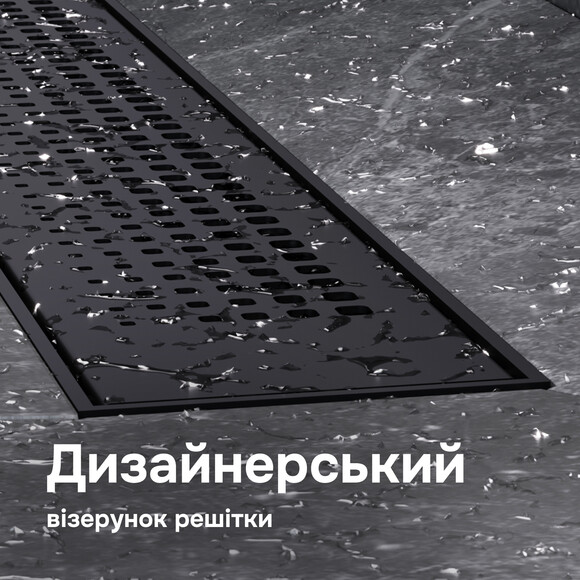 Душовий трап Am.Pm Primeflow Cut Gradient W02SC-P11-070-01BM (70 см, чорний матовий), Колір виробника: чорний матовий, Доступні розміри: 70, фото , изображение 3