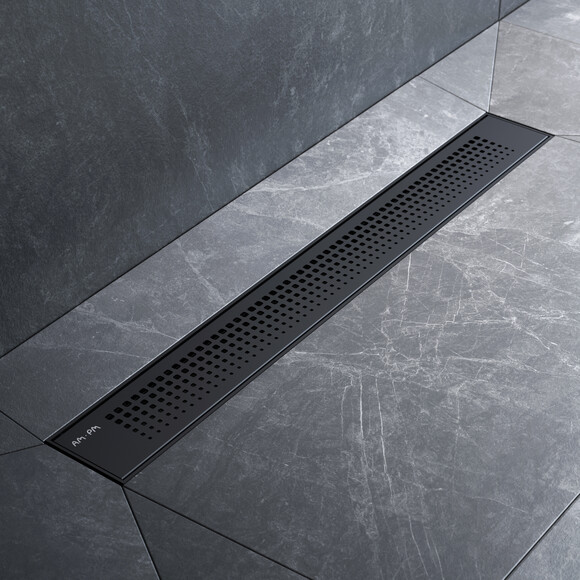 Душовий трап Am.Pm Primeflow Cut Gradient W02SC-P11-060-01BM (60 см, чорний матовий), Колір виробника: чорний матовий, Доступні розміри: 60, фото , изображение 2