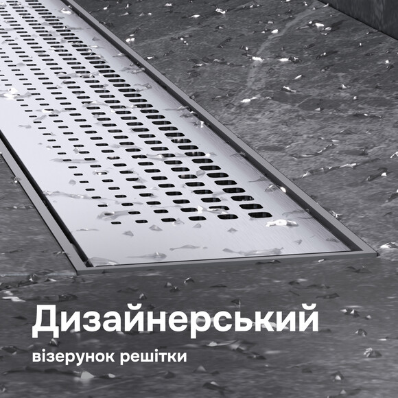 Душовий трап Am.Pm Primeflow Cut Gradient W02SC-P11-080-01SB (80 см, нержавіюча сталь), Колір виробника: нержавіюча сталь, Доступні розміри: 80, фото , изображение 3