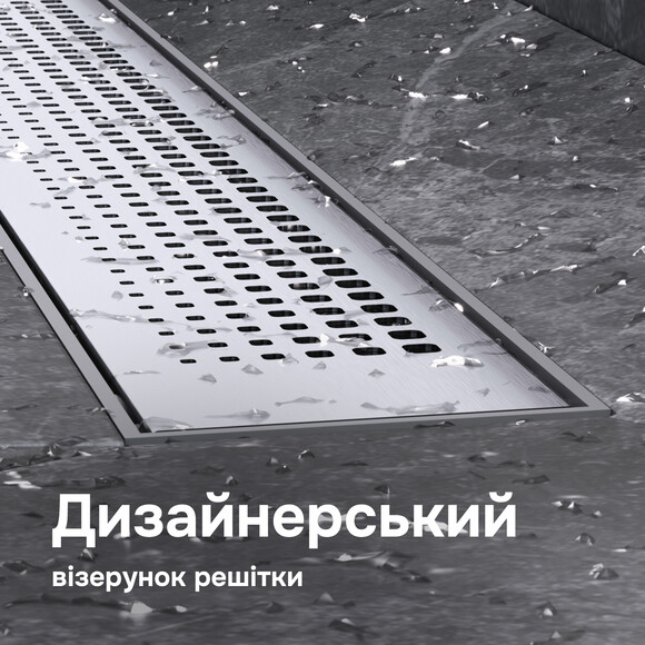 Душовий трап Am.Pm Primeflow Cut Gradient W02SC-P11-070-01SB (70 см, нержавіюча сталь), Колір виробника: нержавіюча сталь, Доступні розміри: 70, фото , изображение 3