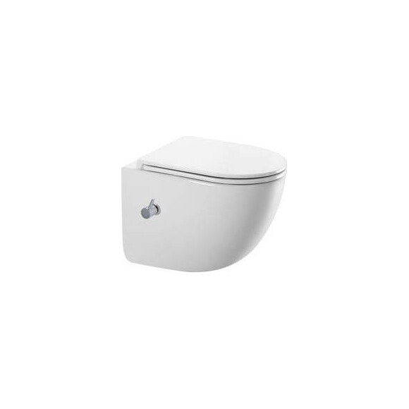Безобідковий підвісний унітаз-біде Koller Pool Edge Plus Tornado 1834560198 (воронкоподібний, з сидінням), фото 