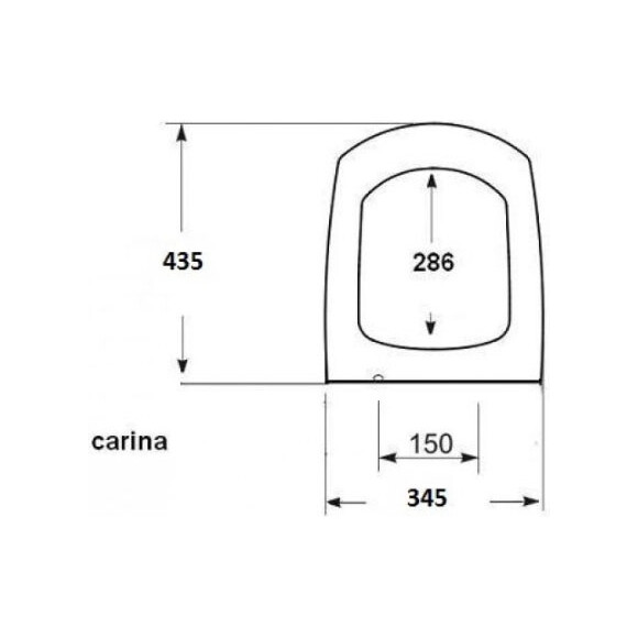 Унітазне сидіння Cersanit Carina K98-0069 (з мікроліфтом), фото , изображение 2