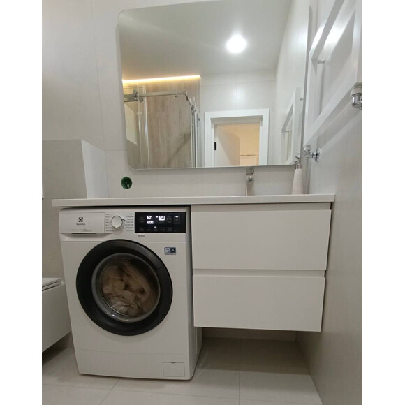 Умивальник-стільниця Snail Аляска R 167RA100 (120x50 см, з крилом), Доступні розміри: 120 x 50 R, Колір виробника: білий глянець, фото , изображение 12