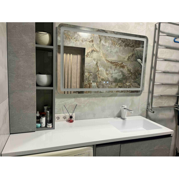 Умивальник-стільниця Snail Аляска R 167RA100 (120x50 см, з крилом), Доступні розміри: 120 x 50 R, Колір виробника: білий глянець, фото , изображение 16