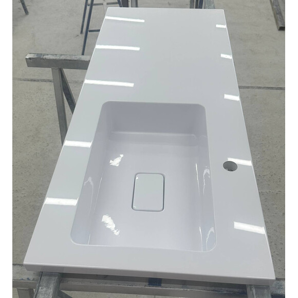 Умивальник-стільниця Snail Аляска R 167RA100 (120x50 см, з крилом), Доступні розміри: 120 x 50 R, Колір виробника: білий глянець, фото , изображение 25