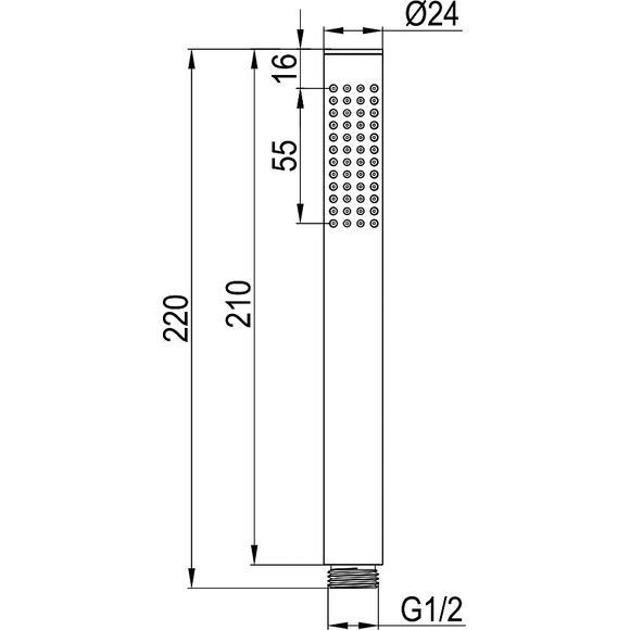 DEVIT D113000000210BN Flow Ручна лійка, 1 режим струменю, brushed nickel (1 сорт), фото 3