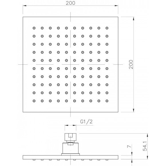 Душова лійка Imprese SQ200B, фото , изображение 2