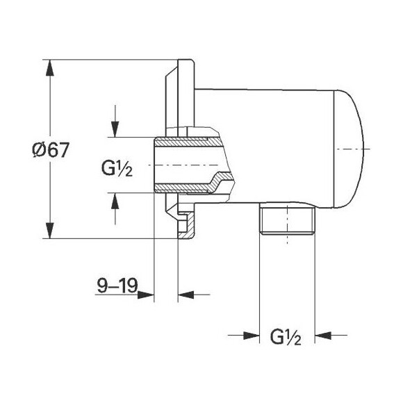 Подключение для шланга Grohe Relexa 28671000, фото 4