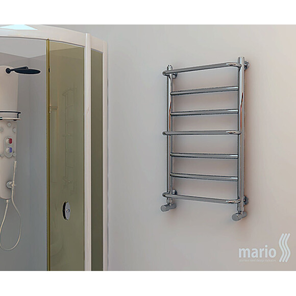 Водяной полотенцесушитель Mario Люкс 1.1.0307.01.P (4820111351152, 1200x530, хром/сатин/белый глянец/черный матовый/графит/золото/бронза), фото 5